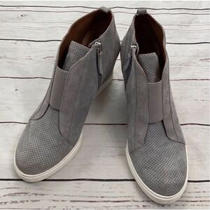 Linea Paolo Gray Ana Wedge Sneakers Size 9.5